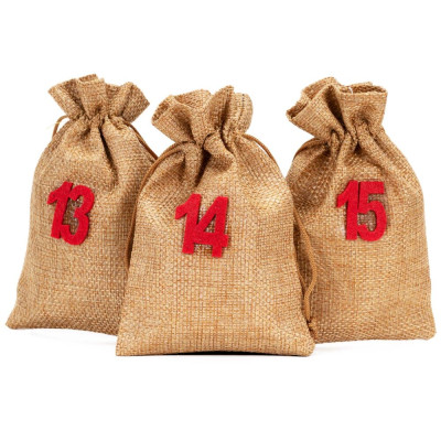 Adventní kaledář sáčky 10x15 cm sada 24ks SPRINGOS CA1471