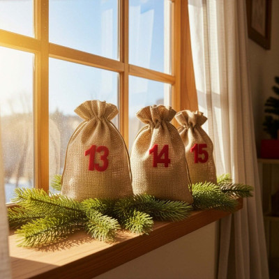 Adventní kaledář sáčky 10x15 cm sada 24ks SPRINGOS CA1471