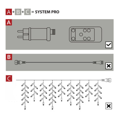 Napájecí zdroj pro led osvětlení ovladač + časovač IP44 SPRINGOS CL1242 PRO