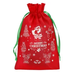 Dárková taška 36x25 cm Merry Christmas červená, vánoční dekorace