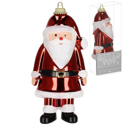 Santa Claus 13 cm červený, vánoční ozdoba