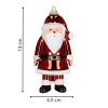 Santa Claus 13 cm červený, vánoční ozdoba