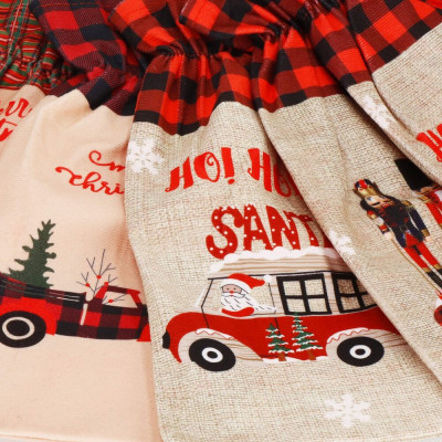 Obal na láhev 15x31 cm cm mix vzorů, vánoční dekorace