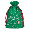 Dárková taška Merry Christmas zelená, vánoční dekorace