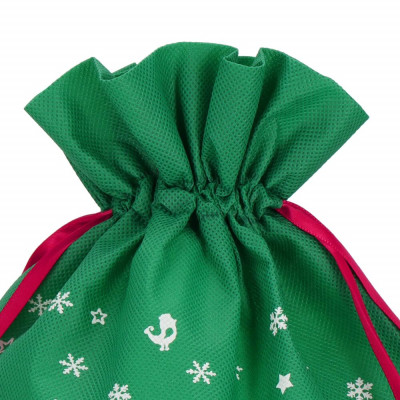 Dárková taška Merry Christmas zelená, vánoční dekorace