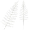 List kapradiny bílý 44 cm, vánoční dekorace