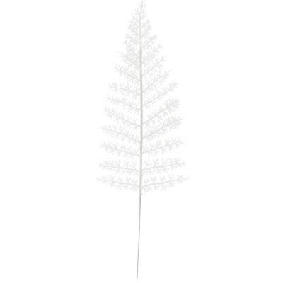 List kapradiny bílý 44 cm, vánoční dekorace