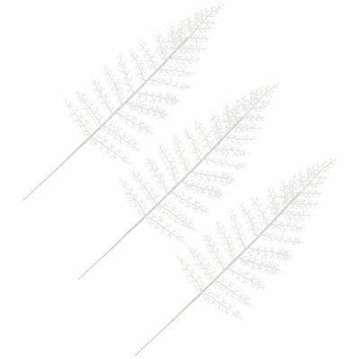 List kapradiny bílý 44 cm, vánoční dekorace