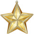 Vánoční hvězda zlatá 16x15 cm, vánoční ozdoba