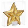 Vánoční hvězda zlatá 16x15 cm, vánoční ozdoba