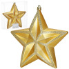 Vánoční hvězda zlatá 16x15 cm, vánoční ozdoba