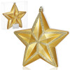 Vánoční hvězda zlatá 16x15 cm, vánoční ozdoba