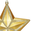 Vánoční hvězda zlatá 16x15 cm, vánoční ozdoba