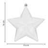 Vánoční hvězda bílá 16x15 cm, vánoční ozdoba