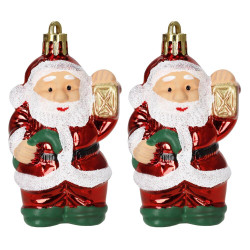 Santa Claus se světlem a berlou sada 2ks, vánoční ozdoby