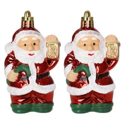 Santa Claus se světlem a berlou sada 2ks, vánoční ozdoby