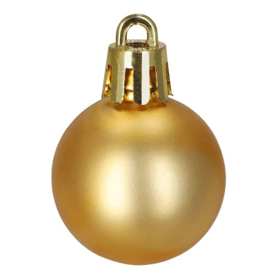 Sada ozdob na stromeček zlatá 11 dílná, vánoční ozdoby