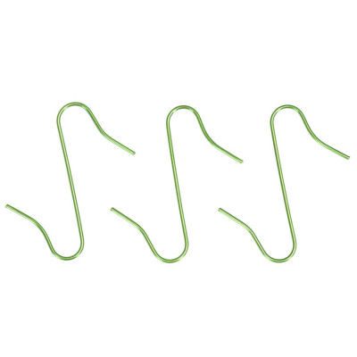 Háčky na baňky a ozdoby na stromeček sada 150ks zelené