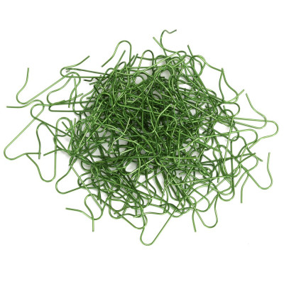 Háčky na baňky a ozdoby na stromeček sada 150ks zelené