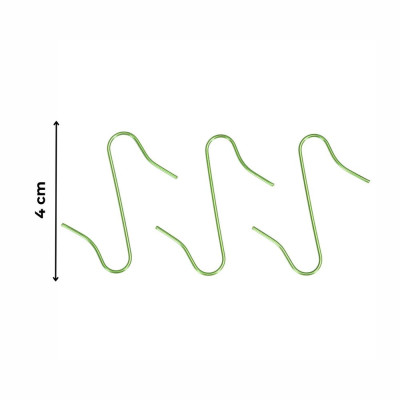 Háčky na baňky a ozdoby na stromeček sada 150ks zelené