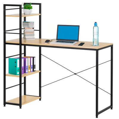 Psací stůl 120x48x122 cm SPRINGOS HF0047 světle hnědý