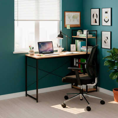 Psací stůl 120x48x122 cm SPRINGOS HF0047 světle hnědý