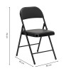 GF0113 SKLÁDACÍ ŽIDLE 46,5 X 43,5 X 79 CM ČERNÁ