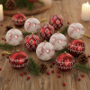 Vánoční baňky červené mix - 10cm sada 12ks, vánoční ozdoby