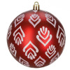Vánoční baňky červené mix - 10cm sada 12ks, vánoční ozdoby