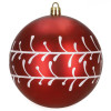 Vánoční baňky červené mix - 10cm sada 12ks, vánoční ozdoby