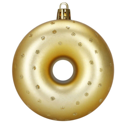 Vánoční baňky zlaté mix - sada 12ks, vánoční ozdoby