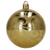 Vánoční baňky zlaté mix - sada 12ks, vánoční ozdoby
