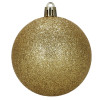 Vánoční baňky zlaté mix - sada 12ks, vánoční ozdoby
