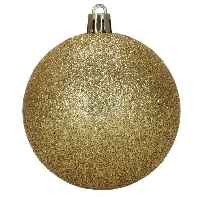 Vánoční baňky zlaté mix - sada 12ks, vánoční ozdoby