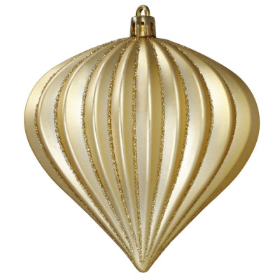 Vánoční baňky zlaté mix - sada 12ks, vánoční ozdoby