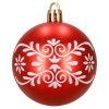 Vánoční baňky červené mix - 6cm sada 12ks, vánoční ozdoby