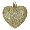 Srdíčka zlatá sada 16ks, vánoční ozdoby
