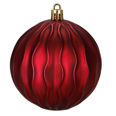 Vánoční baňky červené mix - 8cm sada 36ks, vánoční ozdoby