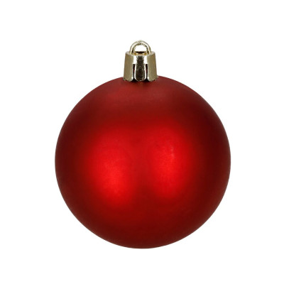 Vánoční baňky červené mix - 7cm sada 24ks, vánoční ozdoby
