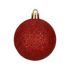 Vánoční baňky červené mix - 7cm sada 24ks, vánoční ozdoby