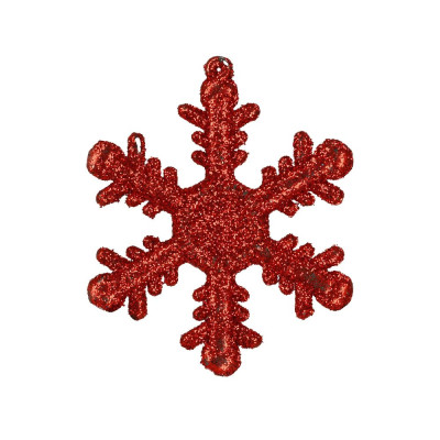 Vánoční baňky červené mix - 7cm sada 24ks, vánoční ozdoby