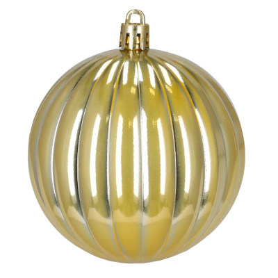 Vánoční baňky zlaté mix - 8cm sada 36ks, vánoční ozdoby