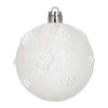 Vánoční baňky bílé mix - 5/6/7 cm sada 40ks, vánoční ozdoby