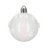 Vánoční baňky bílé mix - 5/6/7 cm sada 40ks, vánoční ozdoby