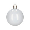 Vánoční baňky bílé mix - 5/6/7 cm sada 40ks, vánoční ozdoby