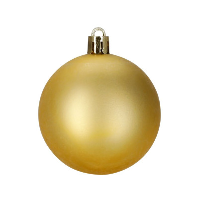 Vánoční baňky zlaté mix - 7cm sada 24ks, vánoční ozdoby