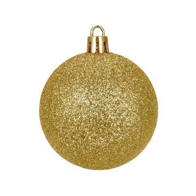 Vánoční baňky zlaté mix - 7cm sada 24ks, vánoční ozdoby