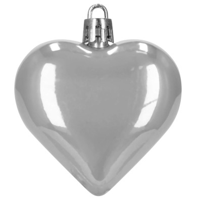 Maxi 100-dílná sada vánočních baněk stříbrná, vánoční ozdoby