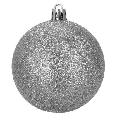 Maxi 100-dílná sada vánočních baněk stříbrná, vánoční ozdoby