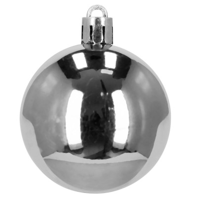 Maxi 100-dílná sada vánočních baněk stříbrná, vánoční ozdoby